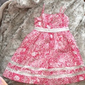 Pink lion pattern lily pulitzer dress